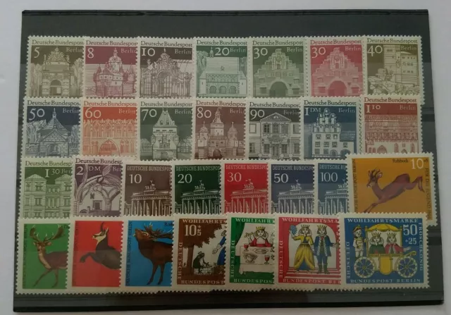 Germany BERLIN Complete Year 1966 Stamp Set Mint Never Hinged MNH German Stamps