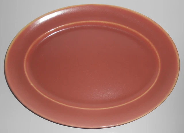 Homer Laughlin Pottery China Wells Art Glaze Rose Large Platter