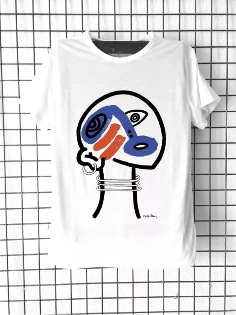 Tee-shirt Keith Haring The story of Red and Blue Pop Art Contemporain Collection