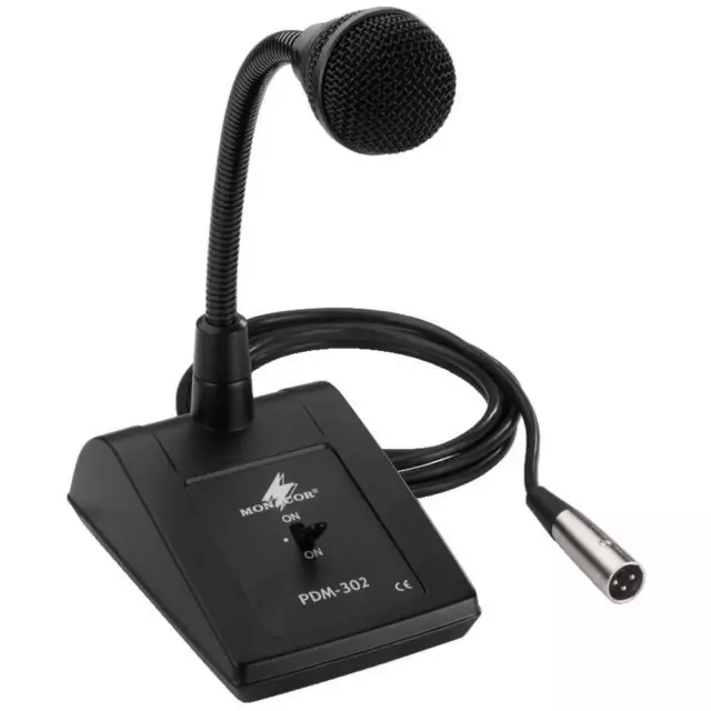 DM-1100 MONACOR - Microphone dynamique fil 
