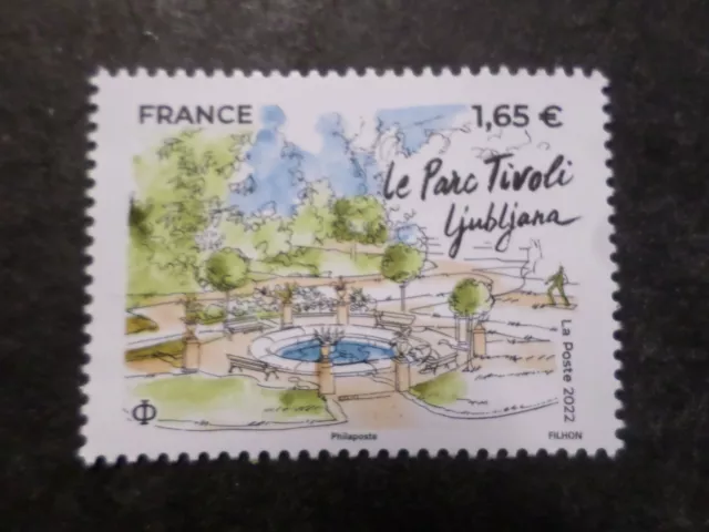 Frankreich 2022,Briefmarke Park Tivoli,Slowenien Ljubljana Hauptstadt Neu ) MNH