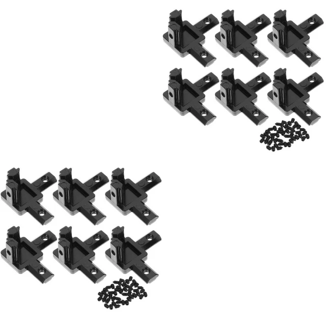 12 piezas soporte de esquina 2020 extrusión de aluminio soporte de esquina de aluminio de 3 vías