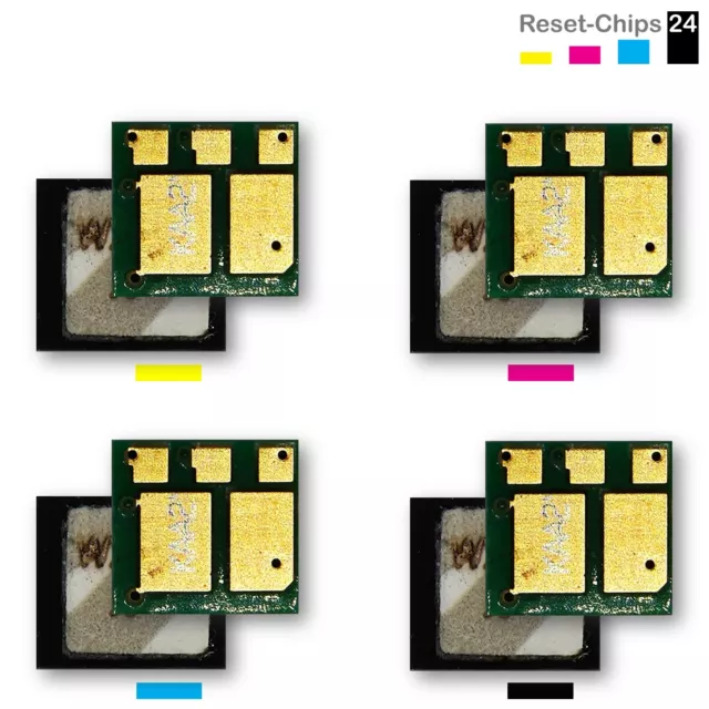 4x Toner Reset Chip Y/M/C/K für HP Color LaserJet Pro MFP M454 MFP M479 415A/X