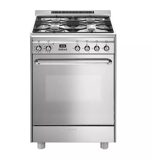 SMEG CP60X9 Cuisine Inox 4 Feux Avec Maxi Four Pyrolyse