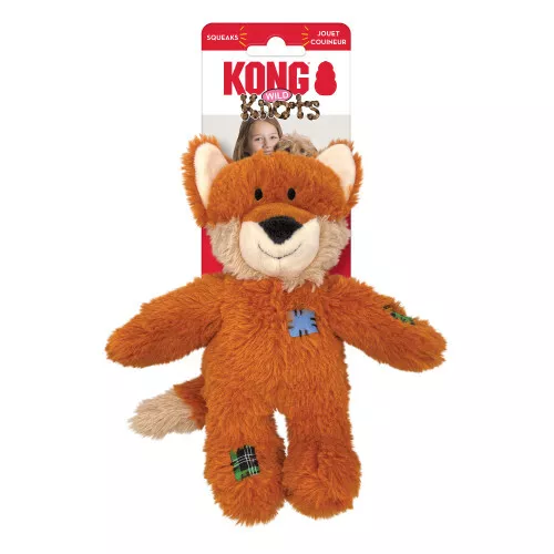 Kong Wild Noeuds Chien Jouet Fox, 1 Chaque / Sm / Moyen Par Kong