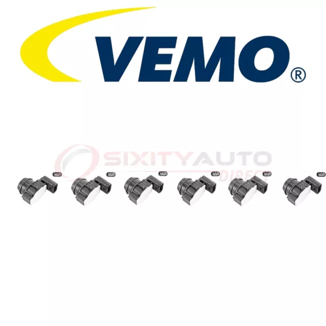 6 pc VEMO Rear Parking Aid Sensor for 2015-2016 BMW 228i xDrive 2.0L L4 - ar