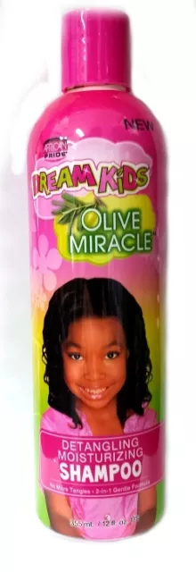 African Pride Dream Kids Olive Miracle Detangling Moisturizing Shampoo 355ml