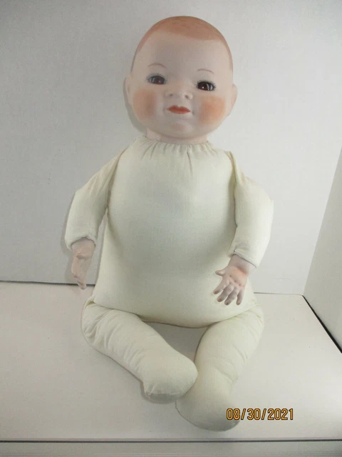Bisque/ Porcelain Cloth Reproduction Bye-Lo Baby 19” Copr by Grace S Putnam Doll 7