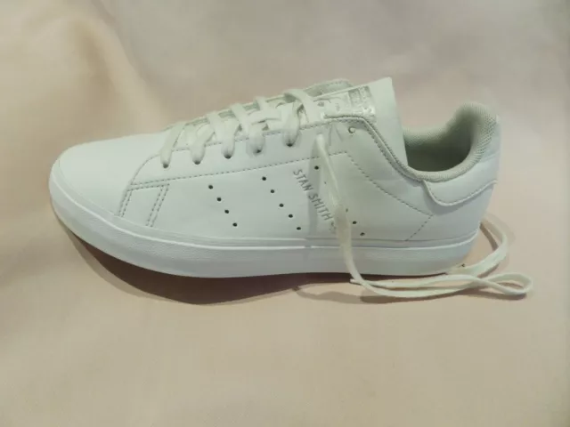 UK 5, EU 38, CM 23 Women ADIDAS STAN SMITH White Leather Lace Up Trainers 