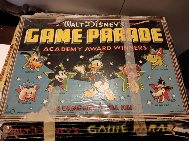 Vintage 1940s? Walt Disney's Game Parade Acedemy Award Winners Board Game Set