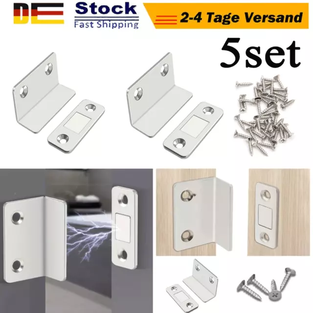 Extrem Stark Türmagnet Magnetschnäpper Schrank L-Form Möbelmagnet 5 set