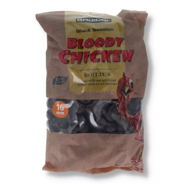 Radical Black Session Bloody Chicken Boilies 16mm Kunstköder