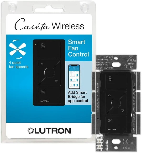 LUTRON CASETA SMART Home Ceiling Fan Speed Control Switch, Compatible