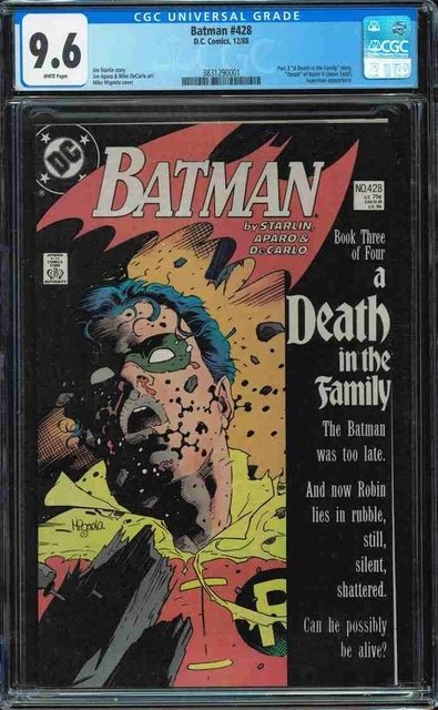 Batman #428 CGC 9.6 Death of Robin Starlin Mignola Joker 1988 in the Family
