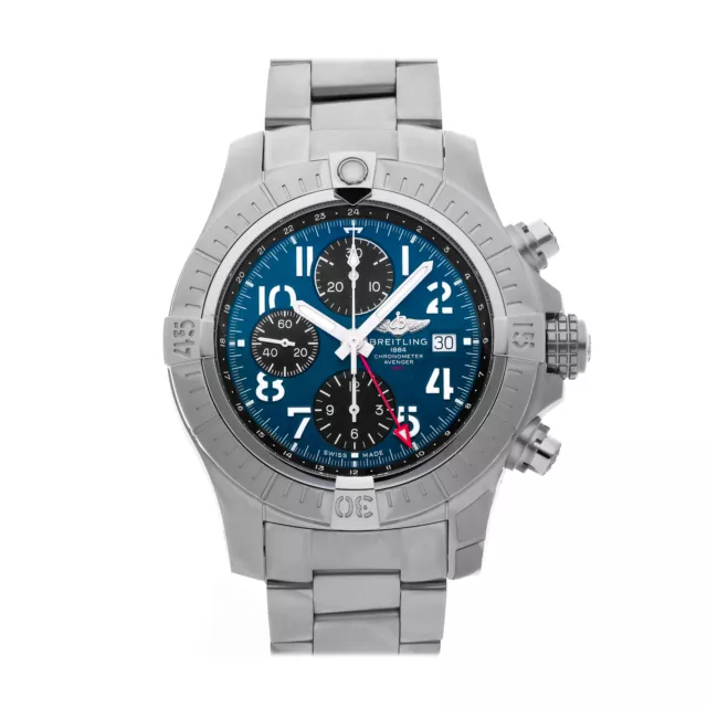 Breitling Avenger Automatique Chronographe Gmt Montre Homme 45mm Acier