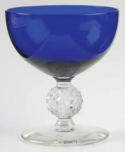 Morgantown Golf Ball Cobalt Blue  Sherbet Glass 405534