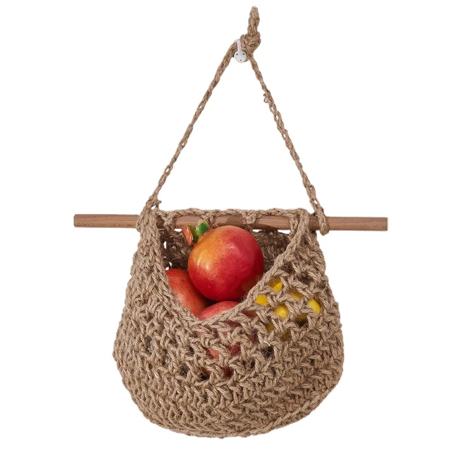 Sac De Rangement En Coton Et Lin à 3 Couches, Sac De Rangement Suspendu Pour Placard Mural, Sac