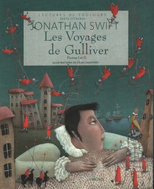 Voyages De Gulliver Par Jonathan Swift - édition Illustrée De 1765, Reliure Cuir