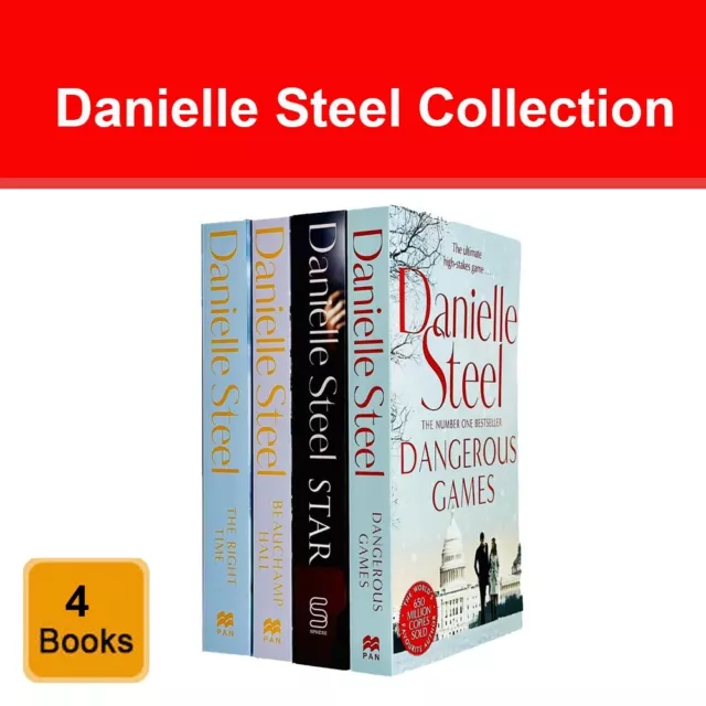 Danielle Steel Collection 4 Books Set Dangerous Games, Beauchamp Hall, Star