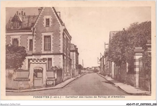 ADOP7-37-0609 - FONDETTES - carrefour des routes de pernay et d'ambillou