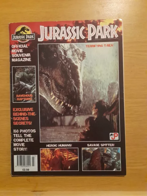 Jurassic Park Official UK Movie Souvenir Magazine 1992 In VGC