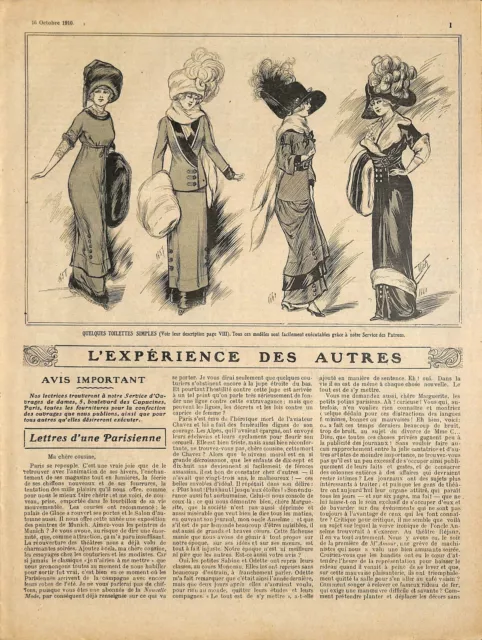 Ouvrages De Dames " Broderies / Embroidery / Dessins Anciens " Brochure 1910