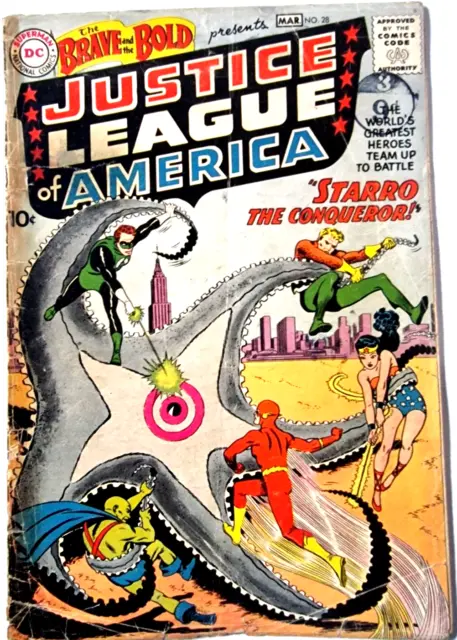 The Brave and the Bold 28 DC 1960 1st app of the Justice League of America
