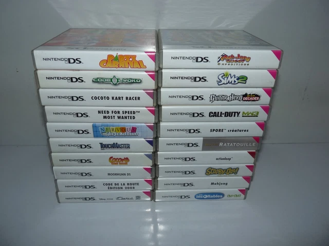 lot 20 boite vide jeu video nintendo ds / lot N°3