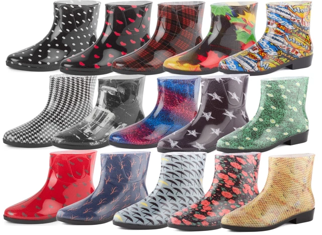 Gummistiefel Damen Herren Kurze Regenstiefel Regenschuhe