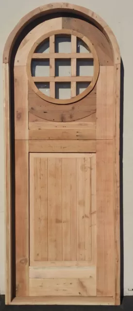 Rustic reclaimed DUTCH Doug Fir door glass window you choose dimension storybook
