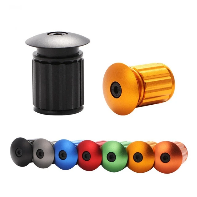 2 Coppie Tappi Manubrio In Alluminio QUARKZMAN – Diametro 24 Mm – Per MTB E Bici Da Strada