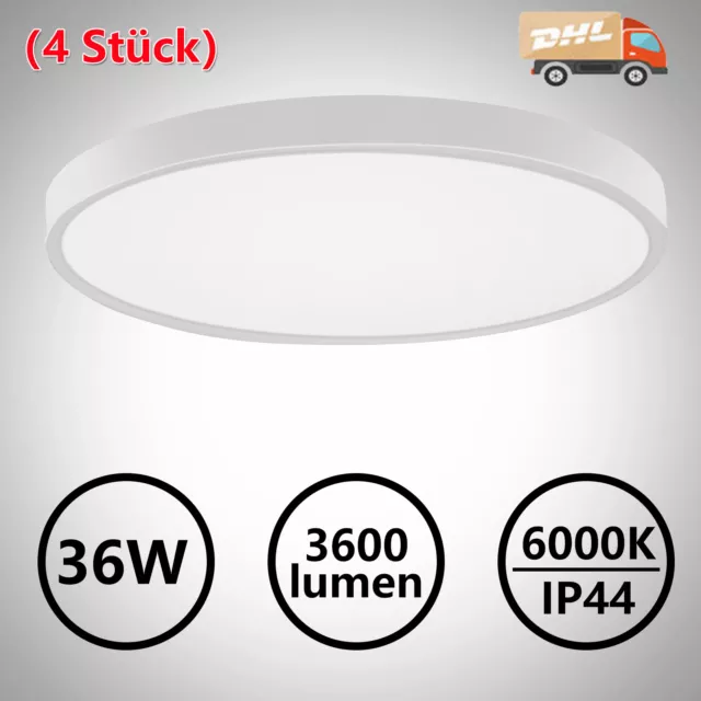 Lampada da soffitto LED 4x36 W lampada da soffitto bagno lampada da bagno IP44 cucina corridoio lampada