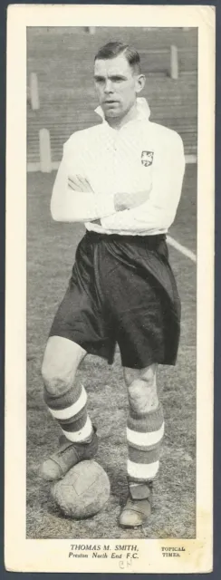 Topical Times Footballer 1938-Preston North End-Thomas M Smith