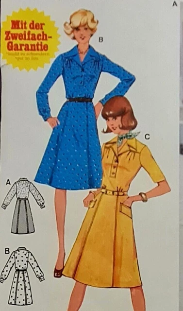 60er Retro Schnittmuster Vintage burda 20676 Kleid Gr. 42+44