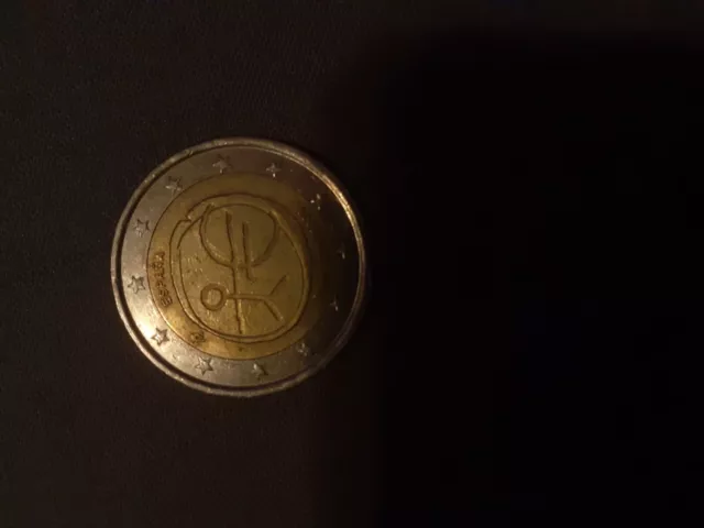 pièce de 2 euros rare bonhomme uem ( 1999-2009 ) España