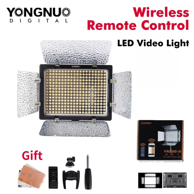 Yongnuo YN300 III LED Video Studio Light White Panel Lamp for Canon Nikon Camera