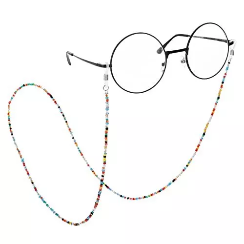 Eyeglass Chains for Women Mask Lanyard Eye Glasses String Holder Bead Colorful