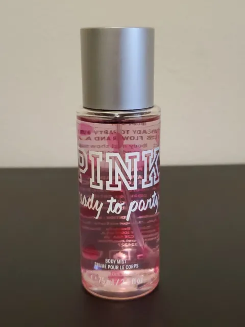 Fragancia corporal niebla rosa lista para fiesta de Victoria's Secret 2,5 oz rara