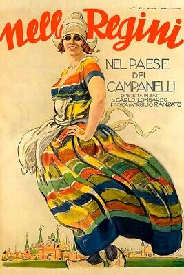 Poster Manifesto Locandina Pubblicitaria Commedia Cinema Teatro Stampa Vintage