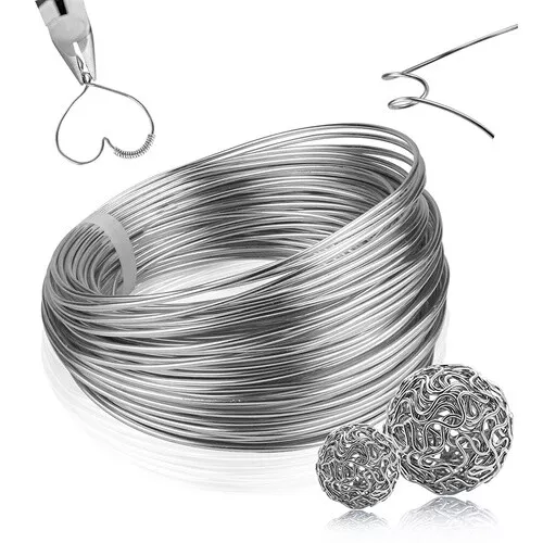 2mm Aluminium Wire Bendy Craft Wire for Jewellery, Stop Animation, Armatures