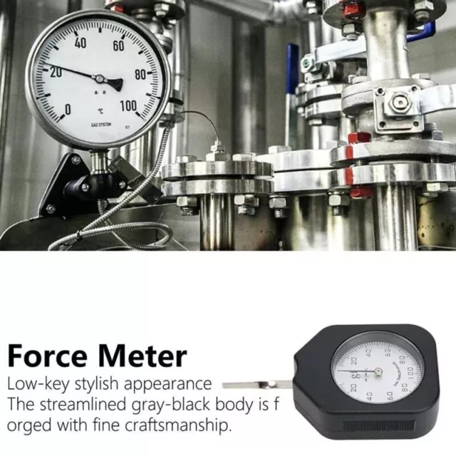 Double-Pointer Tensionmeter Dial Tension Meter Gram Force Gauge 100-500-100g✅