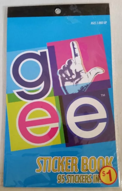 RARE 2010 Glee Sticker Book. 95 Stickers. Lea Michele, Cory Monteith et al NOS