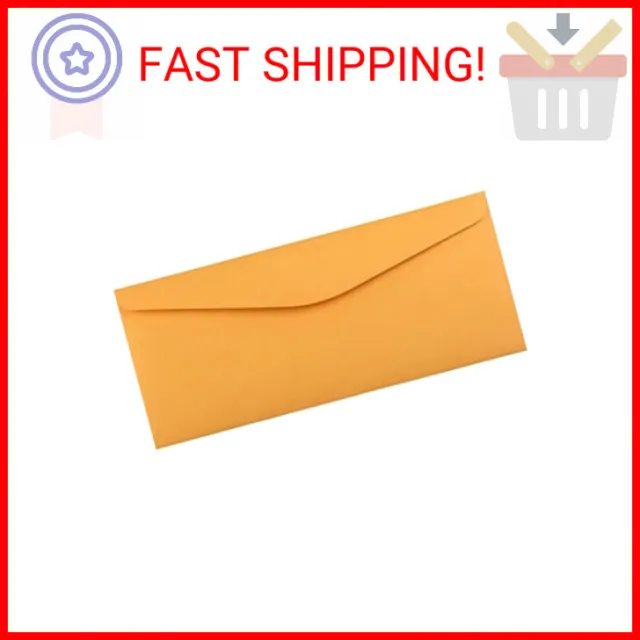 JAM PAPER #11 Envelopes - 4 1/2 x 10 3/8 - Brown Kraft Manila - 50/Pack