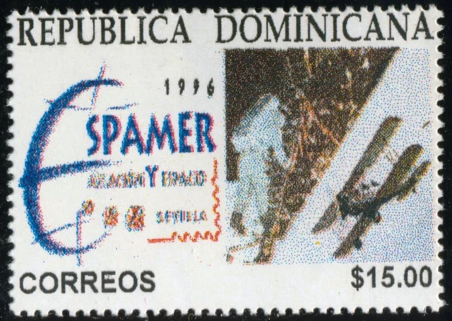 Ast Rep.Dominican 1235 1996 Espamer 96 Exposition Philatelic over The Earpieces