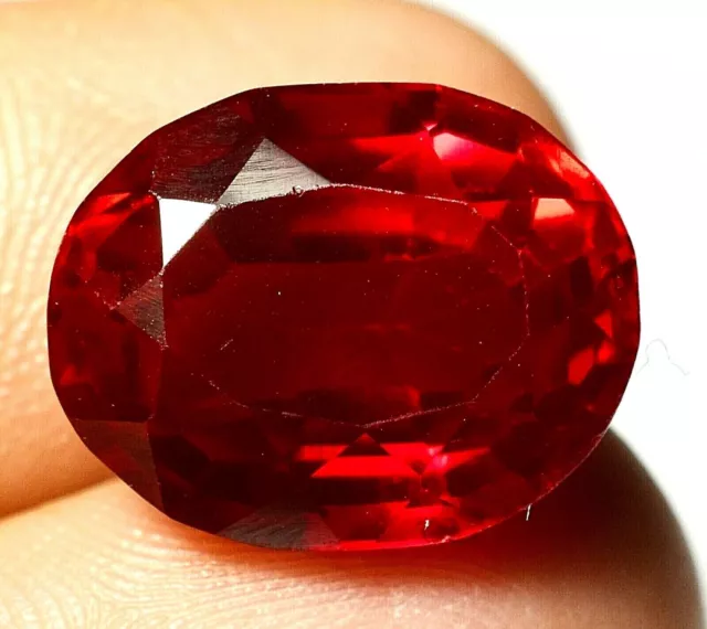 VVS 14,80 ct Naturel Rubis Rouge du Mozambique Coupe Ovale Pierre Précieuse...