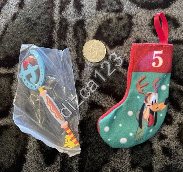 DISNEY STORE KEY Advent Calendar Mini Key Dumbo and Sock 5 ONLY 13.95