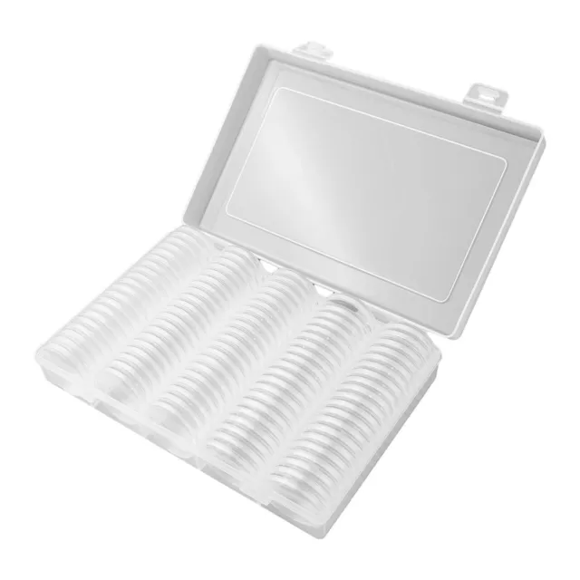 Portable Coin Storage Case Lightweight Capsules Display Organizer Badges