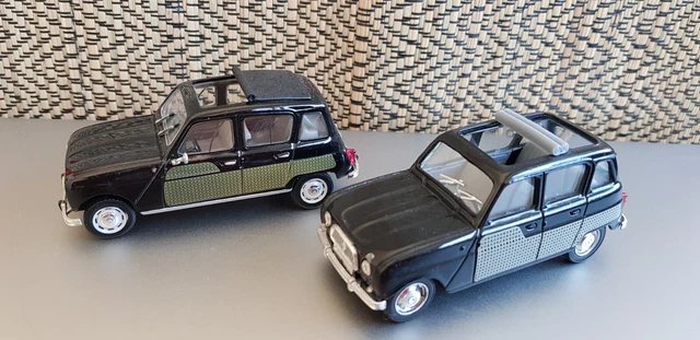 Renault R4 Parisienne Lot Au 1/43Eme De 2 Modèles/ Uh Et Solido Voir Photos Tbe
