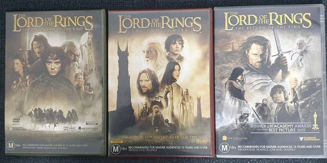 Lord Of The Rings trilogy DVDs , in good condition used once
