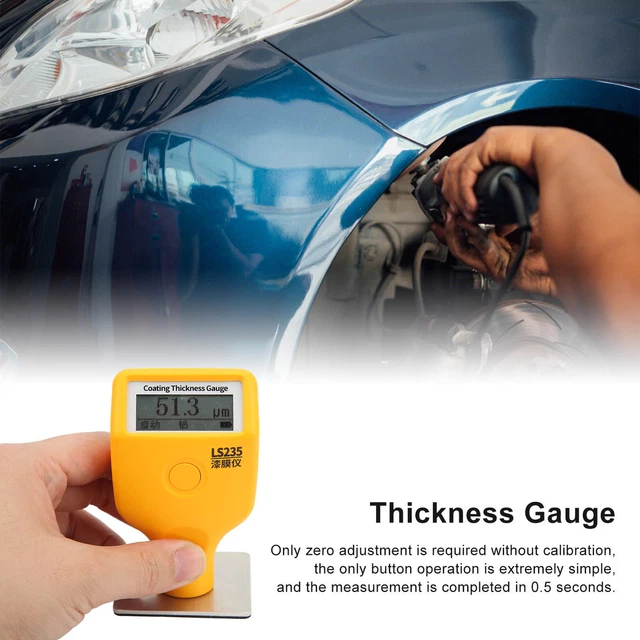 Paint Thickness Gauge LowTemperatureResistant Car Paint Coating Detector❤